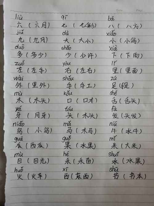 小组词（生字小组词）