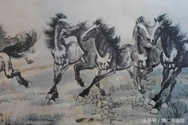 名画赏析：徐悲鸿的《八骏图》