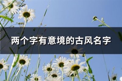 ​两个字有意境的古风名字(共387个)